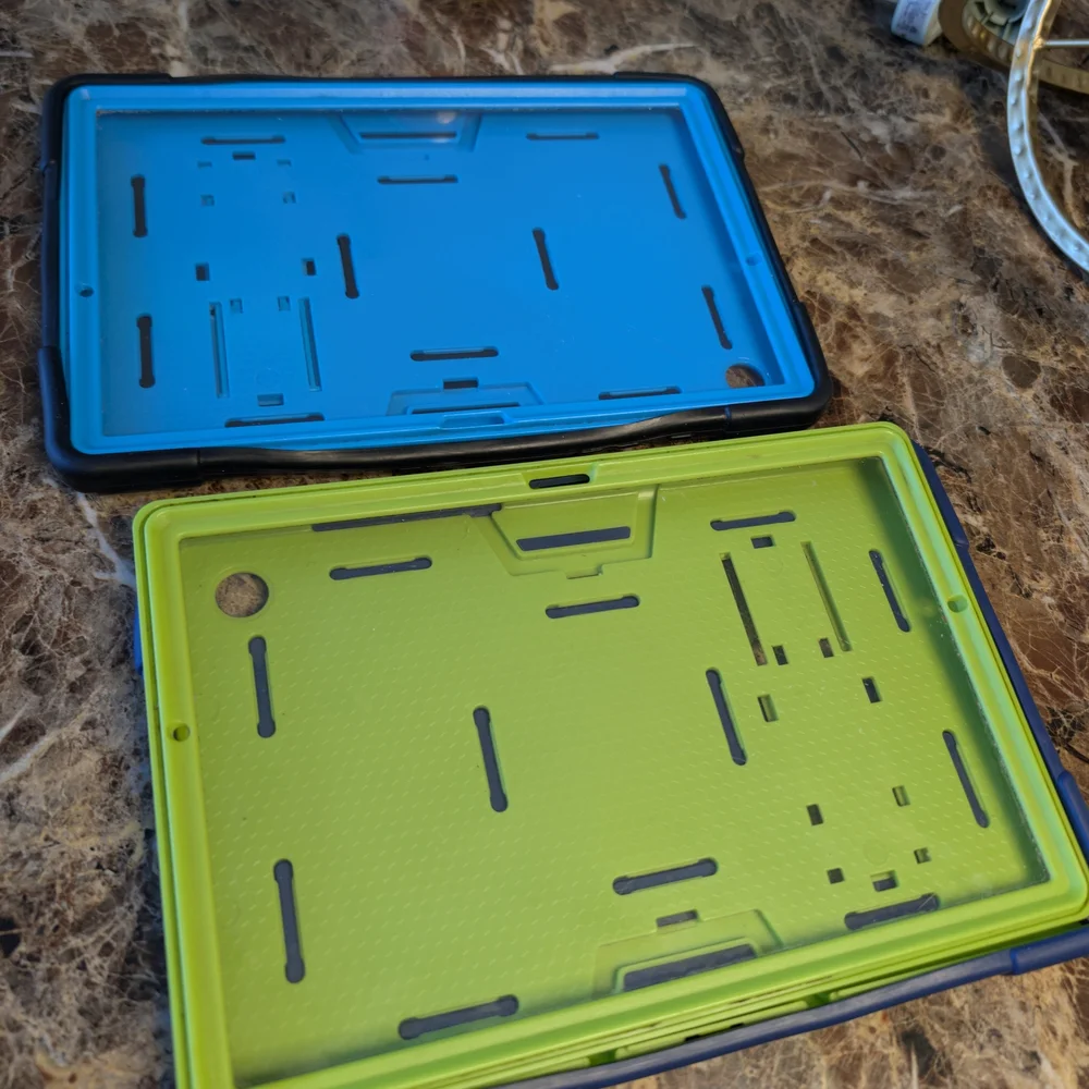 Black and Blue Tablet Stand